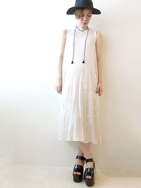 「made in HEAVEN（メイドインヘブン）のアイテム」を使った、レーヴルさん（レディース・163cm）の夏コーディネート