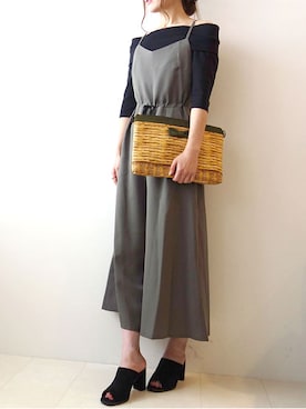 「AULA（アウラ）のアイテム」を使った、レーヴルさん（レディース・160cm）の夏コーディネート