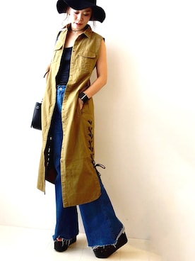 「NINE（ナイン）のアイテム（ワンピース/ドレス）」を使った、レーヴルさん（レディース・158cm）の夏コーディネート