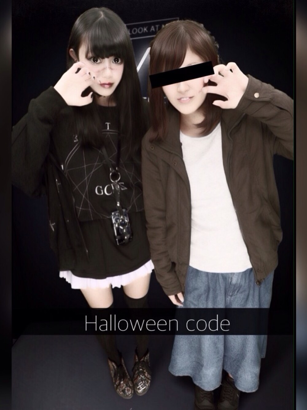 「halloween、ハロウィン、黒、black」｜「She is teacher.のアイテム（その他、その他）」を使った、cham.( 14 )さん（レディース・161cm）の秋コーディネートの1枚目の写真