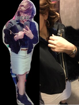 「Marc by Marc Jacobs（マークバイマークジェイコブス）のアイテム（レッグウェア）」を使った、a_sさん（レディース・161cm）の冬コーディネート
