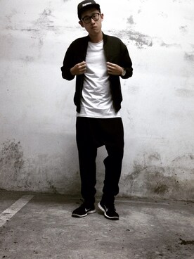 「Bread & Boxersのアイテム」を使った、Wilson.Lさん（メンズ・176cm）の冬コーディネート