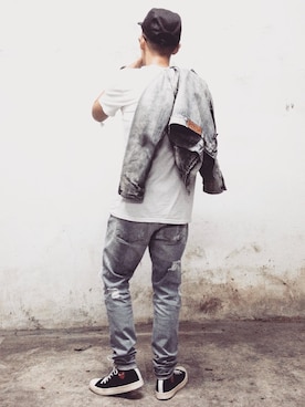 「Bread & Boxersのアイテム」を使った、Wilson.Lさん（メンズ・177cm）の春コーディネート