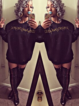 「sweatshirt」｜「アイテム（その他シューズ）」を使った、rieceesirenさん（レディース・155cm）の秋コーディネート