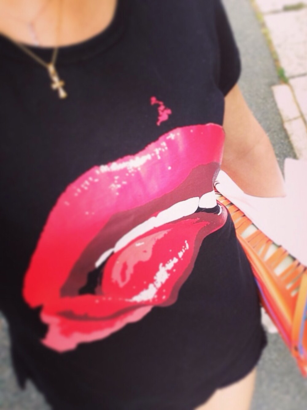 「black、summer、shorts、code、暑い」｜「Vivienne Westwoodのヴィヴィアンの限定Tシャツ💋

（Tシャツ/カットソー、ブラック系）」を使った、woojaさん（レディース・160cm）の春コーディネートの1枚目の写真