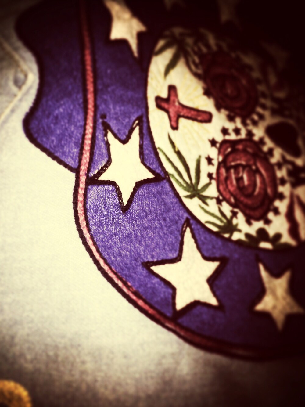 「刺繍、バックプリント、WACKO MARIA 、denim」｜「WACKO MARIAのアイテム（シャツ/ブラウス、その他）」を使った、woojaさん（レディース・160cm）の秋コーディネートの1枚目の写真