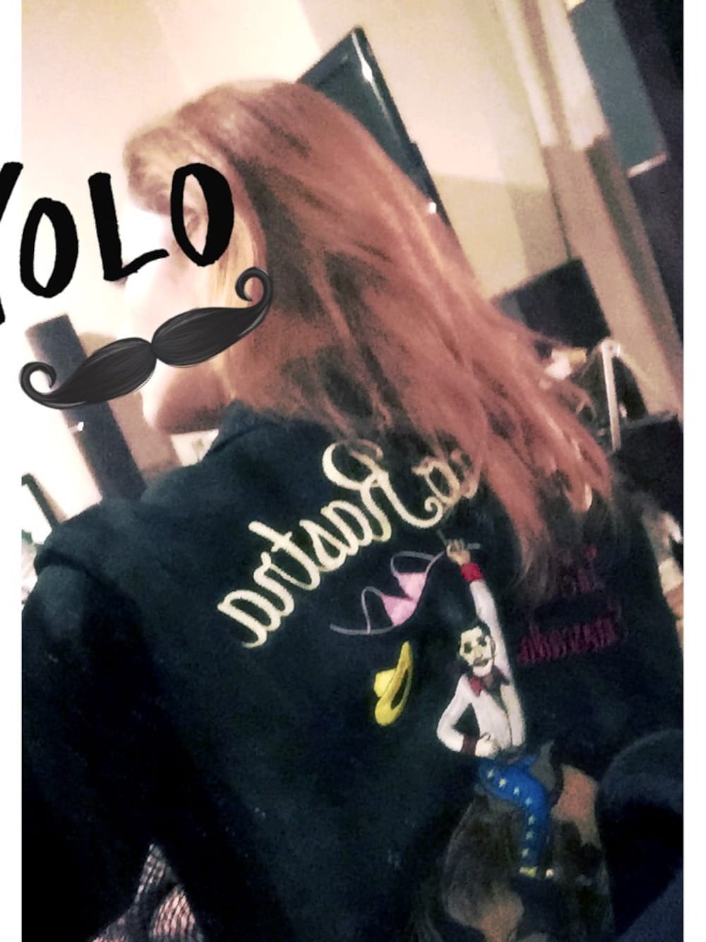 「WACKO MARIA 、ボーリングシャツ、Cowboy、刺繍、myroom、バックプリント、ママコーデ、black、menswear」｜「WACKO MARIAのアイテム（シャツ/ブラウス、ブラック系）」を使った、woojaさん（レディース・160cm）の冬コーディネートの1枚目の写真