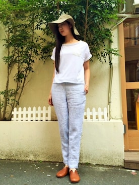 「涼しげ」｜「アイテム（その他シューズ）」を使った、Relatroisさん（レディース・174cm）の春コーディネート