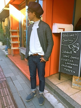 「Johnbull（ジョンブル）のアイテム（テーラードジャケット）」を使った、yujiro miyakawaさん（メンズ・166cm）の秋コーディネート