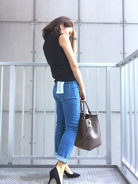 「OLコーデ」｜「アイテム（アナログ腕時計）」を使った、ssshinobuさん（レディース・153cm）の夏コーディネート