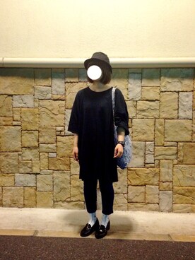 「MONKI（モンキ）のアイテム（トートバッグ）」を使った、💠🏵💠さん（レディース・161cm）の夏コーディネート