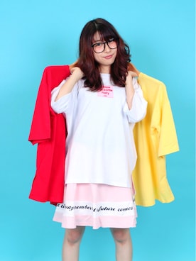 「Decorative（デコラティブ）のアイテム」を使った、ピタちゃんさん（レディース・152cm）の秋コーディネート