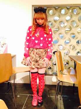「Nile PERCH（ナイルパーチ）のアイテム（アクセサリー）」を使った、鈴木りぇさん（レディース・156cm）の冬コーディネート