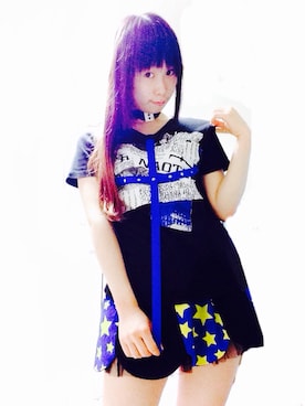 「JSG（ジェイエスジー）のアイテム」を使った、鈴木りぇさん（レディース・156cm）の春コーディネート
