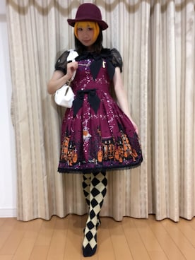 「halloween」｜「アイテム（その他シューズ）」を使った、鈴木りぇさん（レディース・156cm）の秋コーディネート