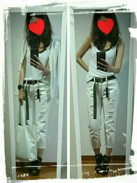 「EMODA（エモダ）のアイテム（トートバッグ）」を使った、mik_.さん（レディース・162cm）の春コーディネート