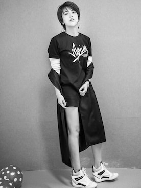 「musium div（musium div）のアイテム」を使った、Madam Wangさん（レディース・168cm）の秋コーディネート