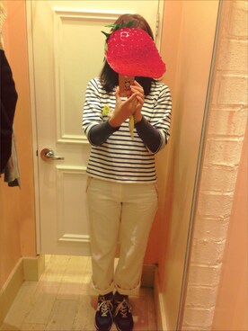 「NEW BALANCE（ニューバランス）のニューバランス ビンテージシリーズ new balance ML574（スニーカー、ブルー系）」を使った、shiikaさん（レディース・168cm）の秋コーディネート