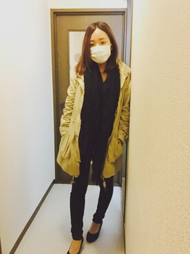 「ウェッジソール」｜「アイテム（トレンチコート）」を使った、p o c o m o m *さん（レディース・157cm）の春コーディネート