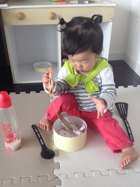 「ZARA（ザラ）のアイテム（Tシャツ/カットソー、ホワイト系）」を使った、玲実さん（レディース・172cm）の春コーディネート