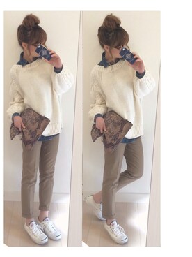 chikaさん（レディース・162cm）の春コーディネート