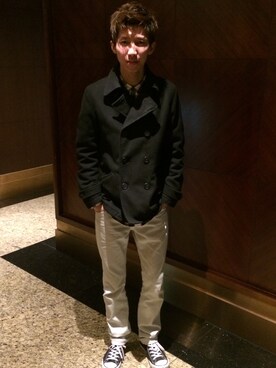 「allstar」｜「アイテム（ミリタリージャケット）」を使った、Derrick Hsuさん（メンズ・177cm）の夏コーディネート