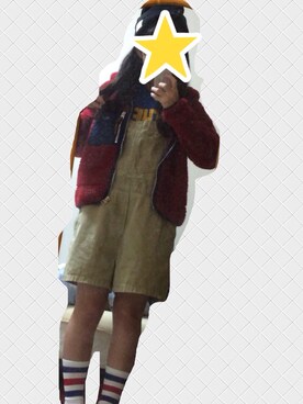 「RNA（アールエヌエー）のアイテム（ブルゾン）」を使った、まゆちさん（レディース・155cm）の冬コーディネート