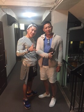 「アトランティックスターズ」｜「アイテム（ニットキャップ/ビーニー）」を使った、shinさん（メンズ・174cm）の春コーディネート
