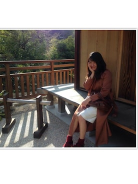 「サンダルに靴下」｜「アイテム（トレンチコート）」を使った、shihohoさん（レディース・163cm）の春コーディネート