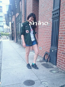 「Saturdays NYC（サタデーズ ニューヨークシティ ）のアイテム（その他）」を使った、shihohoさん（レディース・163cm）の春コーディネート