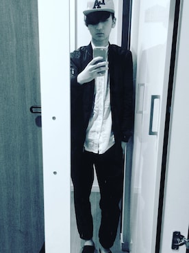 「Original.（オリジナル）のアイテム（帽子）」を使った、りょうさん（メンズ・179cm）の春コーディネート