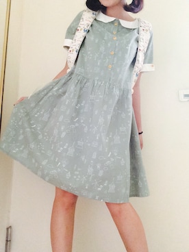 「WC（ダブル シー）のアイテム（バックパック/リュック）」を使った、Hannah🌼さん（レディース・158cm）の春コーディネート