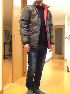 「jackrose」｜「アイテム（ダウンジャケット/コート）」を使った、あっきーさん（メンズ・165cm）の冬コーディネート