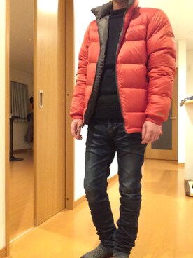 「Eddie Bauer（エディーバウアー）のアイテム（ジャケット/アウター）」を使った、あっきーさん（メンズ・165cm）の冬コーディネート