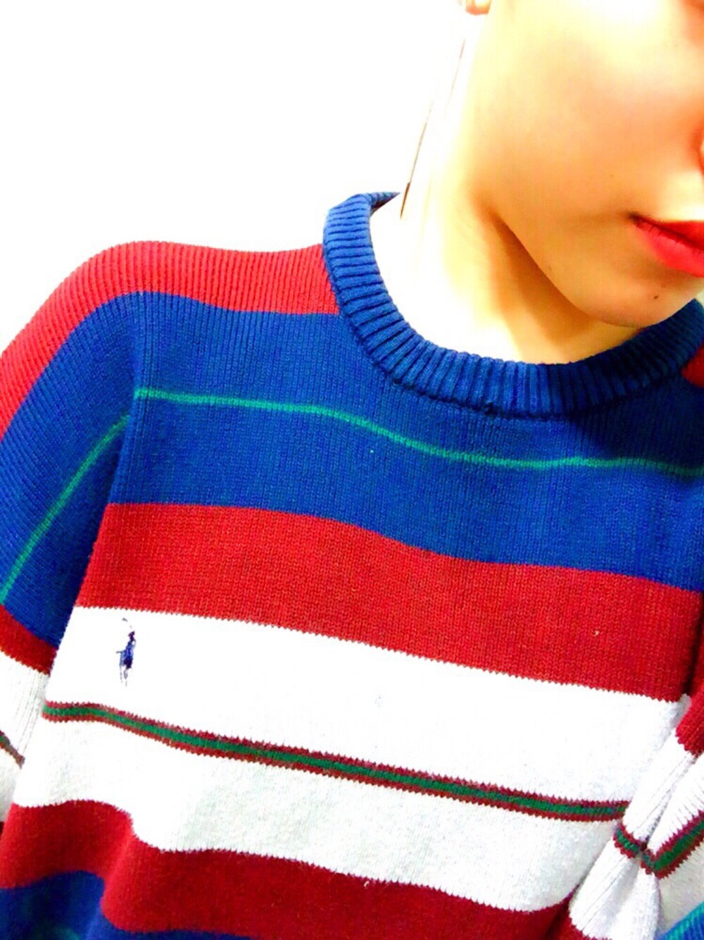 「Polo Ralph Lauren、POLO、ニット」｜「POLO RALPH LAURENのアイテム（ニット/セーター、その他）」を使った、sakiさん（レディース・155cm）の冬コーディネートの1枚目の写真