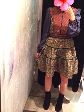 「レザーブーツ」｜「アイテム（ワンピース/ドレス）」を使った、38heyさん（レディース・159cm）の夏コーディネート