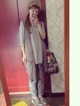 「SWEAR（スウェア）のアイテム（サンダル）」を使った、ちばのぞみ。さん（レディース・165cm）の秋コーディネート