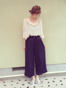「SWEAR（スウェア）のアイテム」を使った、ちばのぞみ。さん（レディース・165cm）の夏コーディネート