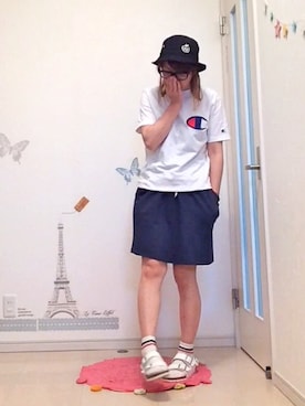 「CIAOPANIC（チャオパニック）のアイテム」を使った、なおさん（レディース・158cm）の夏コーディネート