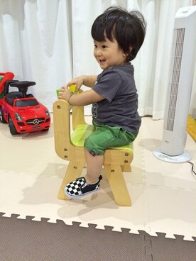 「カーゴパンツ」｜なおさん（キッズ・80cm）の夏コーディネート
