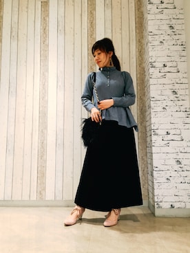 「ポシェット」｜shinozakiさん（レディース・153cm）の冬コーディネート