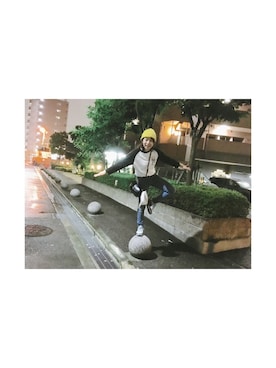 「MAPLE COMICS（メイプルコミックス）のアイテム」を使った、凜果さん（レディース・161cm）の春コーディネート