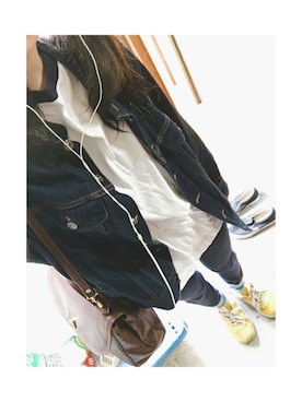 「アイテム（Tシャツ/カットソー、その他）」を使った、凜果さん（レディース・161cm）の夏コーディネート