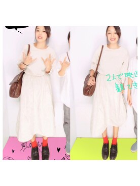 「お買い物」｜「アイテム（その他シューズ）」を使った、凜果さん（レディース・161cm）の夏コーディネート