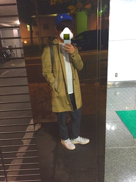 「アイテム（ステンカラーコート）」を使った、Takumaruさん（メンズ・165cm・10代）の秋コーディネート