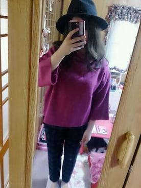 「ピンクニット」｜riko.12さん（レディース・156cm）の秋コーディネート