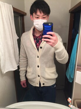 「NO CROSSING（ノークロッシング）のアイテム（パンツ）」を使った、やんやんさん（メンズ・173cm）の春コーディネート