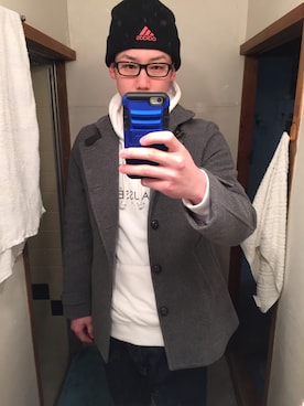 「NO CROSSING（ノークロッシング）のアイテム（パンツ）」を使った、やんやんさん（メンズ・173cm）の春コーディネート