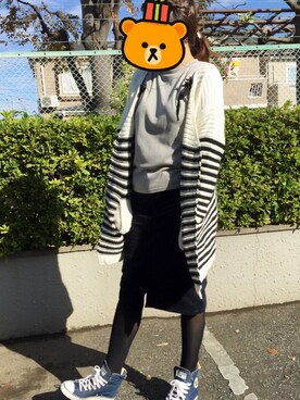 「DHOLIC（ディーホリック）のアイテム（その他アウター）」を使った、こじまりさん（レディース・165cm）の秋コーディネート