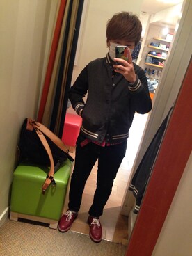 「Polo Ralph Lauren」｜「アイテム（スタジャン）」を使った、もっちゃんさん（レディース・155cm）の秋コーディネート